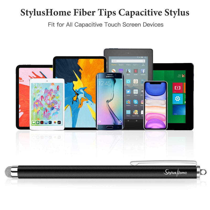  [AUSTRALIA] - StylusHome Stylus Pens for Touch Screens (6 Pcs), Sensitivity Capacitive Stylus Fiber Tips Touch Screen Pen with 6 Extra Replaceable Tips for for iPad iPhone Tablets All Universal Touch Devices