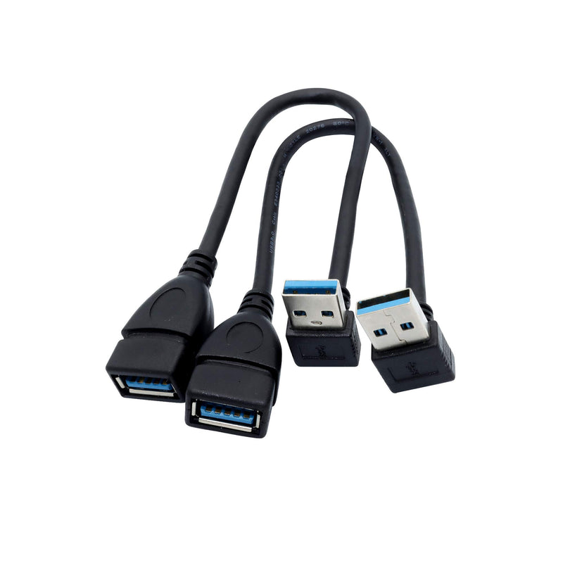  [AUSTRALIA] - Male to Female Extension Cable - 2Pack USB 3.0 A-Male to A-Female Adapter Cord 7.9inches (20cm)