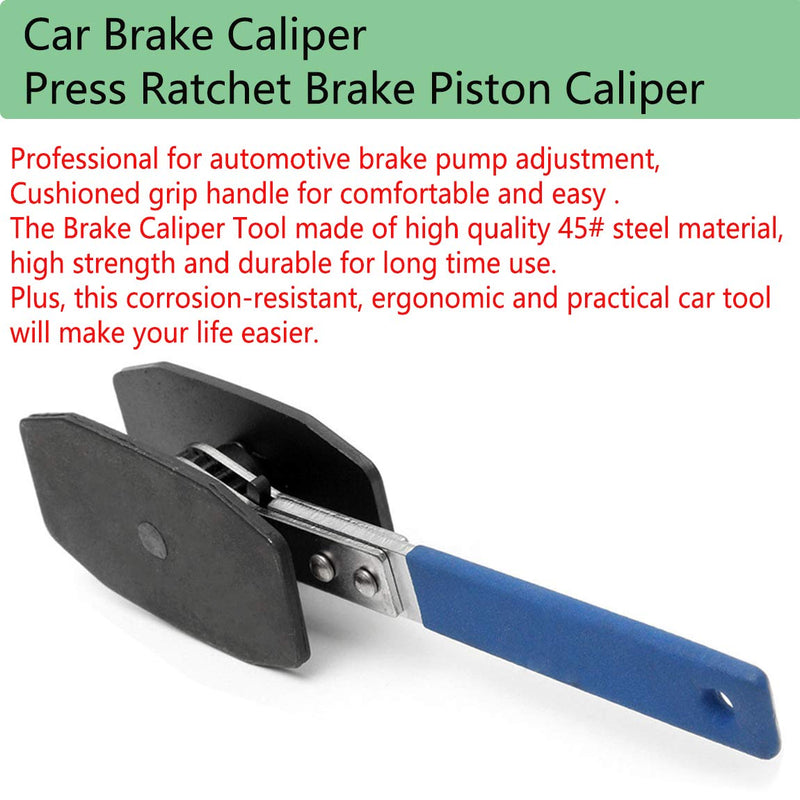  [AUSTRALIA] - Car Brake Caliper Press Ratchet Brake Piston Caliper Wrench Spreader Tools 360 Degree Adjustable for Twin Quad Piston Fixed Calipers Single Twin Piston Floating Calipers