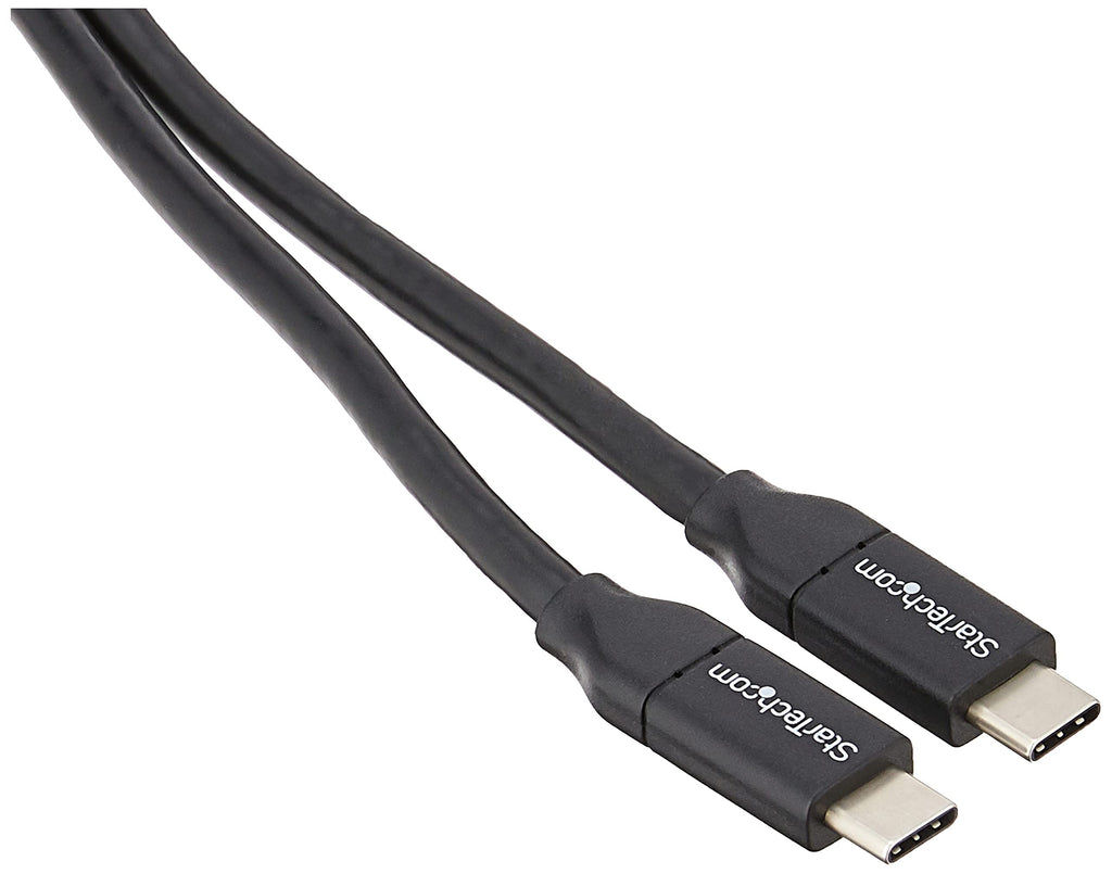  [AUSTRALIA] - StarTech.com 4m USB C Cable w/ PD - 13ft USB Type C Cable - 5A Power Delivery - USB 2.0 USB-IF Certified - USB 2.0 Type-C Cable - 100W/5A (USB2C5C4M) Black 13 ft/ 4 m