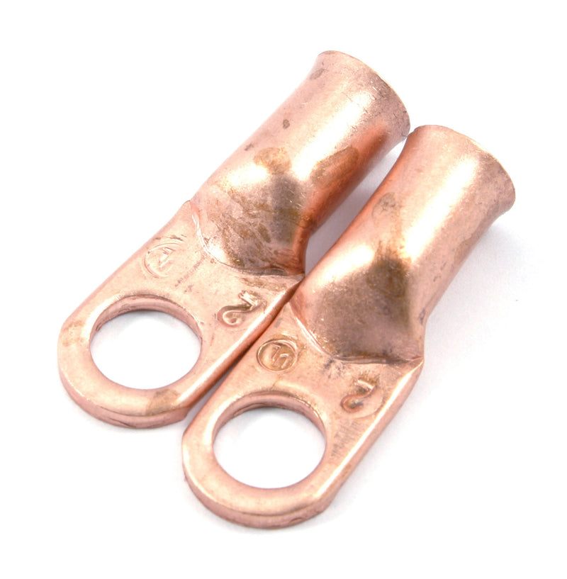  [AUSTRALIA] - Forney 60105 Copper Cable Lugs, Number 2 Cable with 3/8-Inch Stud Size, 2-Pack