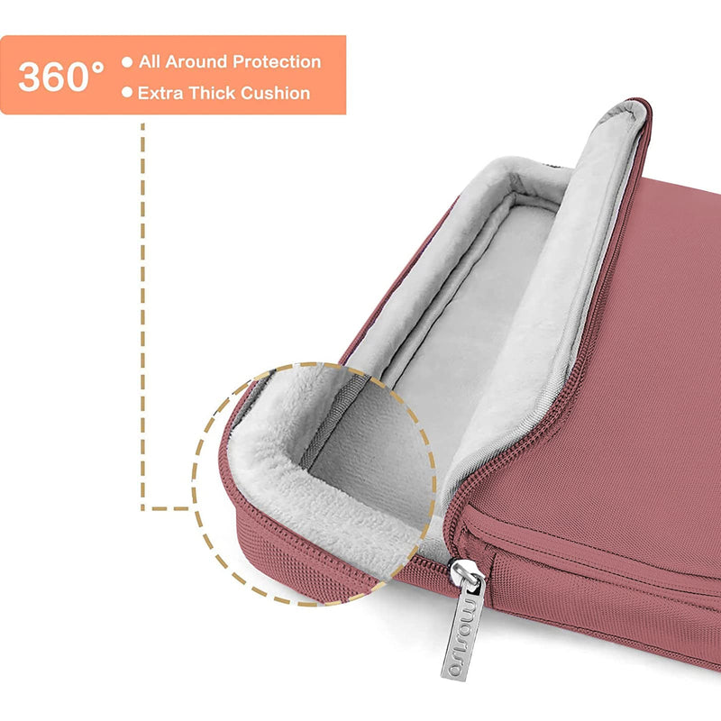  [AUSTRALIA] - MOSISO 360 Protective Laptop Shoulder Bag Compatible with MacBook Pro 16 inch 2021 2022 M1 A2485/2019-2020 A2141/Pro 15 A1398, 15-15.6 inch Notebook, Matching Color Sleeve with Belt, Dusty Rose 16-inch