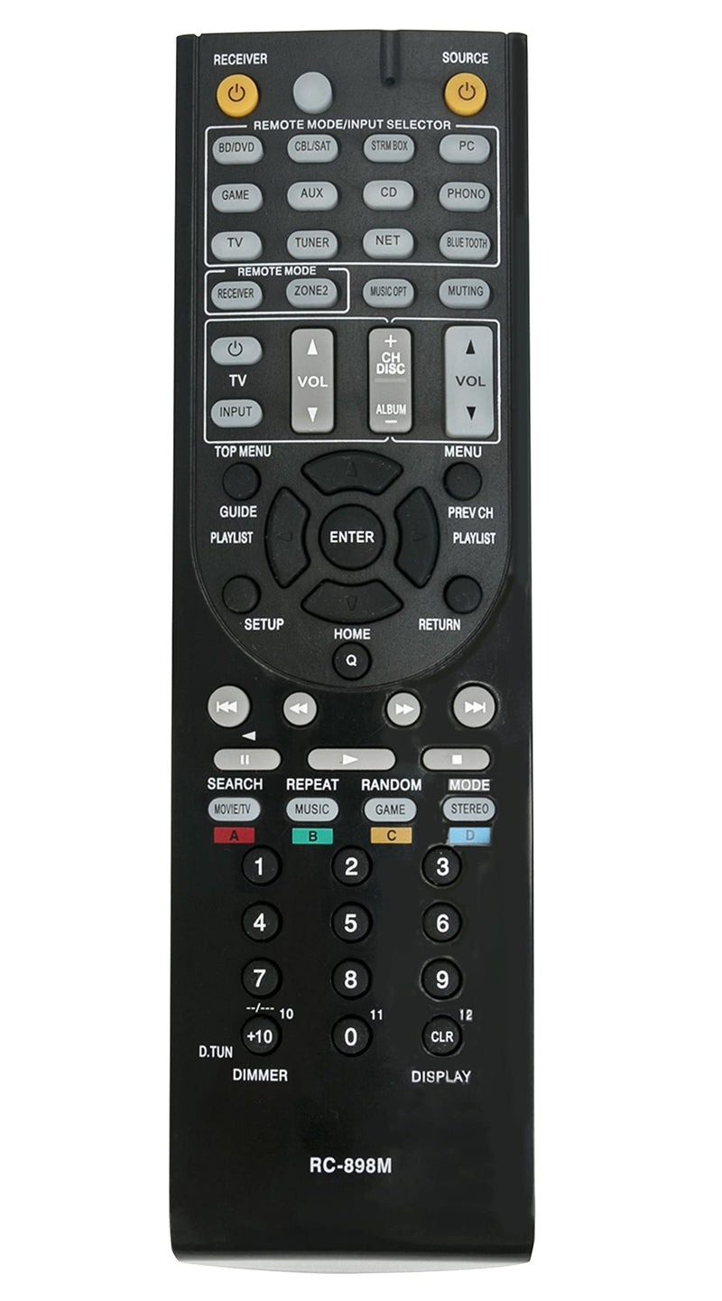  [AUSTRALIA] - RC-898M Remote Replacement for Onkyo AV Receiver TX-NR747 TX-NR545 TX-NR646 TXNR747 TXNR545 TXNR646 24140898