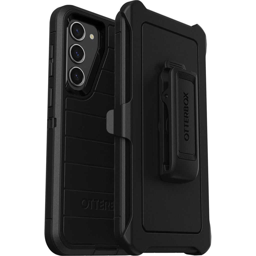  [AUSTRALIA] - OtterBox Galaxy S23+ (Only) - Defender Series Case - Black, Rugged & Durable - with Port Protection - Includes Holster Clip Kickstand - Microbial Defense Protection - Non-Retail Packaging