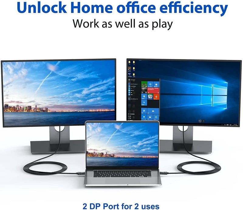  [AUSTRALIA] - DisplayPort to DisplayPort Cable Adapter 6ft, 4K Display Port DP to DP Cord 1.2 [4K@60Hz, 2K@165Hz, 2K@144Hz] Compatible with All Display Port Devices-3 Pack 6 Feet - 3 Pack Black