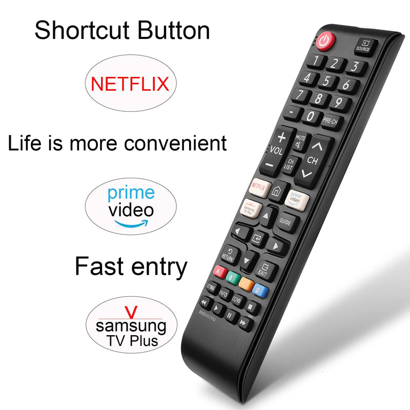  [AUSTRALIA] - Universal for Samsung Smart TV Remote Control Replacement for All Samsung TV Series Remote with Quick Function Buttons for Netflix, Prime Video and Samsung TV Plus
