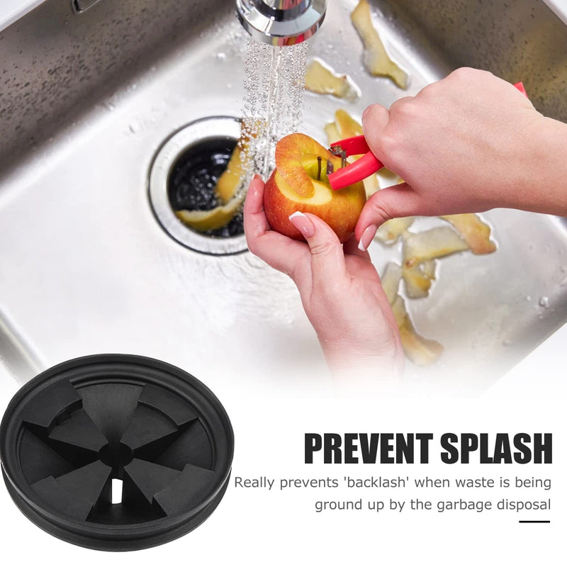  [AUSTRALIA] - Garbage Disposal Splash Guards, 3 3/8" for InSinkErator Evolution Series 2-Pack QCB-AM Sink Baffle 2022 Upgraded Removable Quiet Collar Cover EPDM Rubber Drain Plugs Insert Parts 2PCS 3 3/8" 87mm