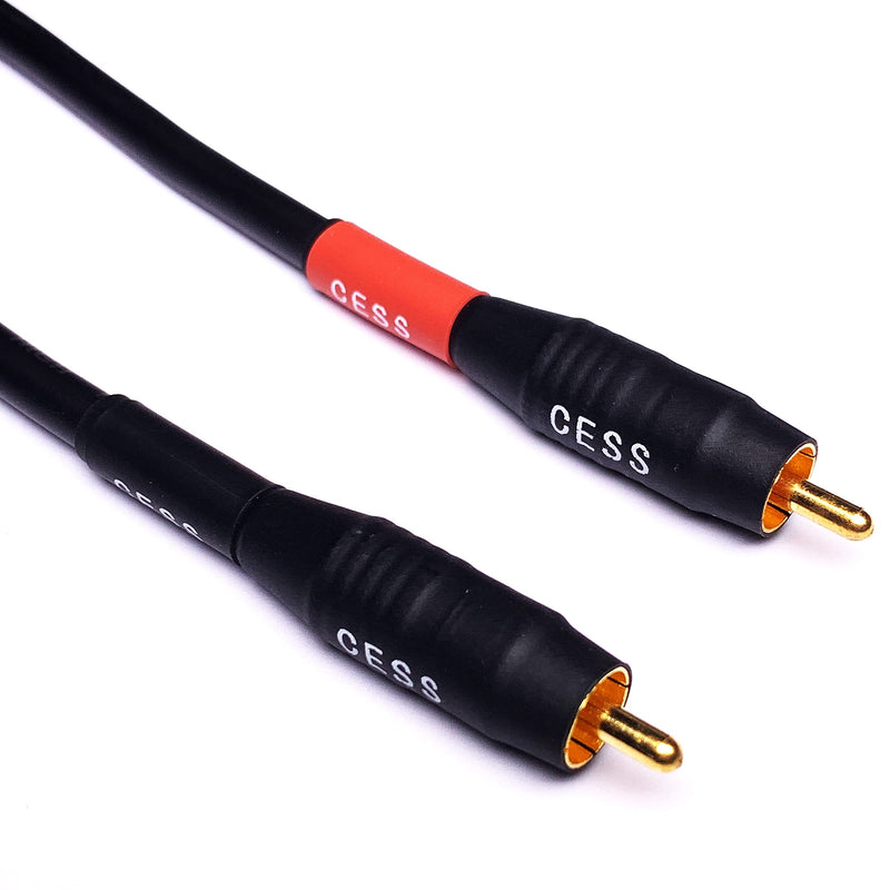 CESS-167-6i RCA Right Angle to Straight Type Male to Male Preamp Jumpers Patch Cable, 2 Pack (6 Inches) 6 Inches - LeoForward Australia