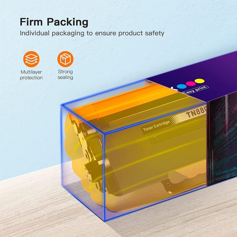  [AUSTRALIA] - E-Z Ink (TM) Compatible TN880 Super High Yield Toner Cartridge Replacement for Brother TN880 TN-880 TN 880 MFC-L6900DW HL-L6200DW MFC-L6700DW MFC-L6800DW HL-L6200DWT HL-L6300DW Printer（2 Black）