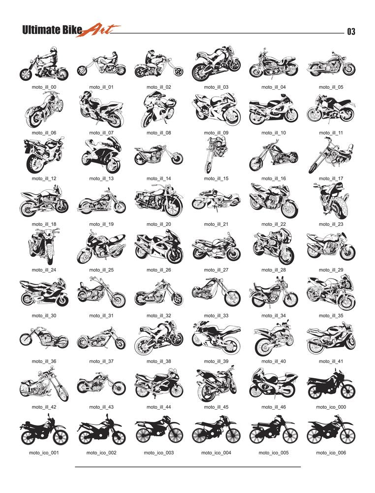  [AUSTRALIA] - Motorcycle Biker Clipart-Vinyl Cutter Plotter Clip Art Images-Sign Design Vector Art Graphics CD-ROM