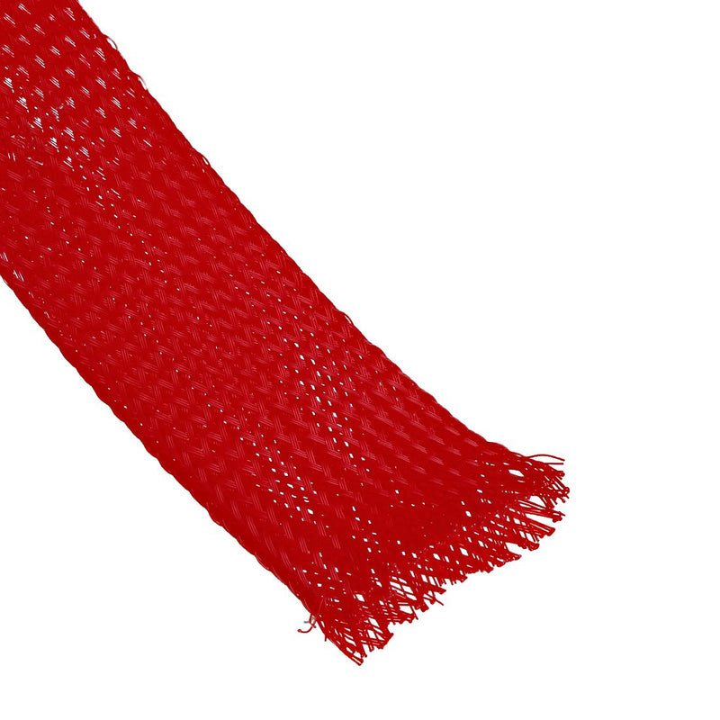  [AUSTRALIA] - uxcell Expandable Sleeving, 30mm Dia 10ft Cable Sleeve, Red