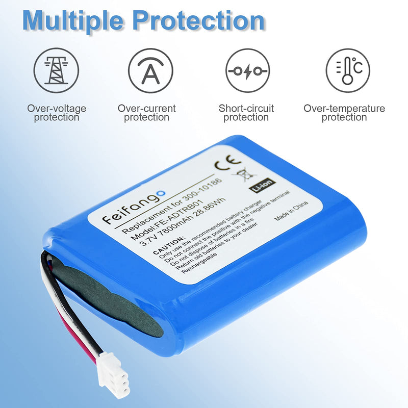  [AUSTRALIA] - Feifango 3.7V 7800mAh Replacement Battery for 300-10186 Compatible with ADT Command Smart Security Panel Honeywell AI05-2 AIO7-1 AIO7-2 Pro 7