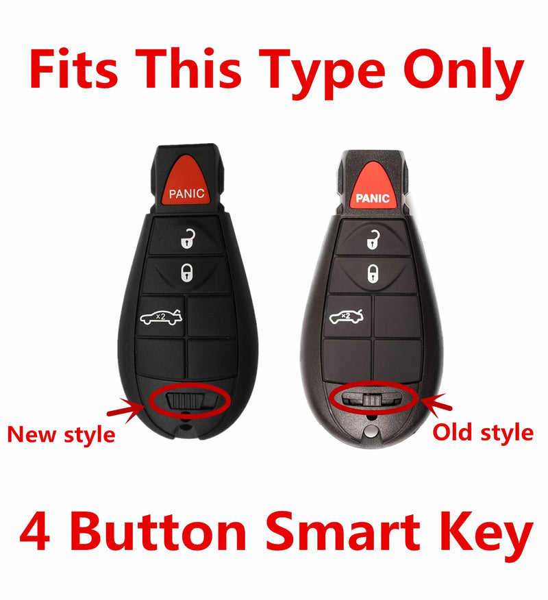 [AUSTRALIA] - Rpkey Silicone Keyless Entry Remote Control Key Fob Cover Case protector Fit For Dodge Challenger Charger Journey Magnum M3N5WY783X IYZ-C01C