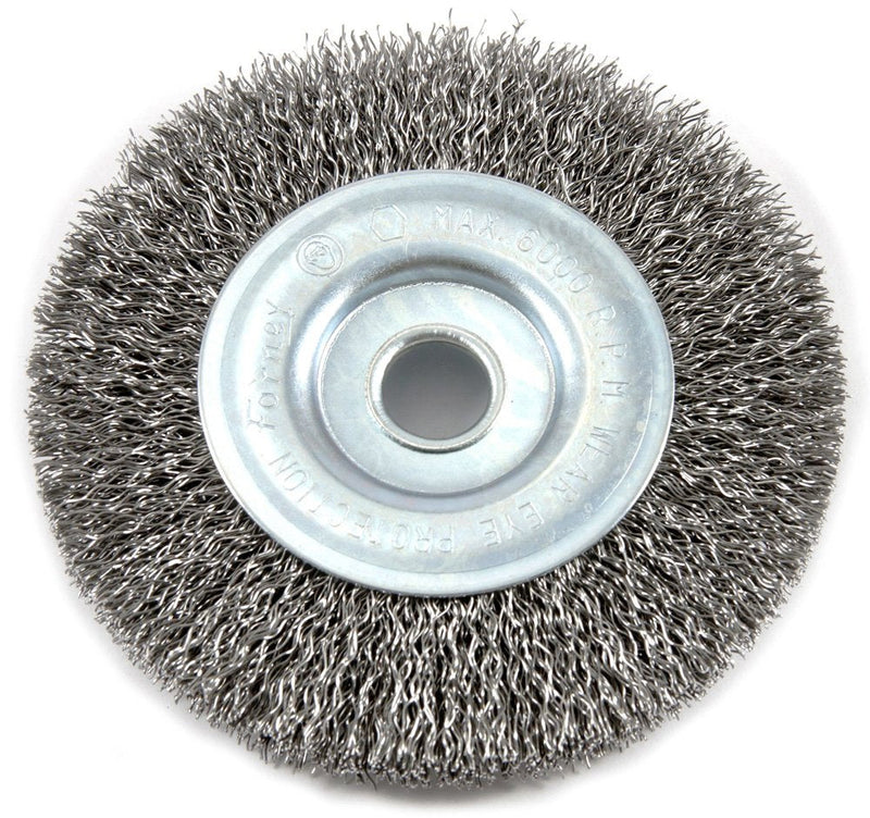 [AUSTRALIA] - Forney 72742 Wire Wheel Brush, Coarse Crimped with 1/2-Inch Arbor, 4-Inch-by-.012-Inch