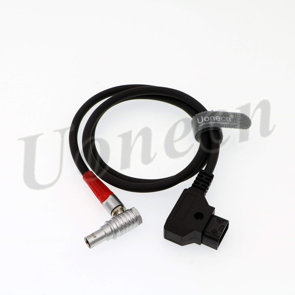  [AUSTRALIA] - Uonecn for Anton Bauer Power Cable for Zacuto Gratical Eye Viewfinder D-Tap to Right Angle 2 Pin Male Rotate 180 Degree 28''