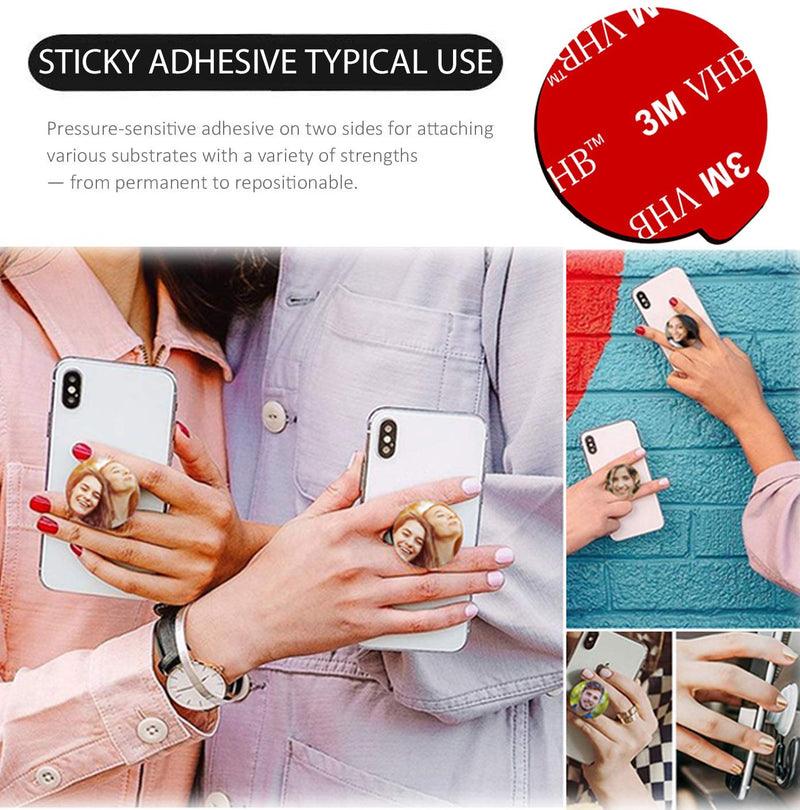  [AUSTRALIA] - Very High Bond Sticky Adhesive, AZXYI 9 Pack Adhesive Replacement for Socket Base, 1.4 inches Double Sided Sticker Tapes for Phone Collapsible Grip & Stand Base