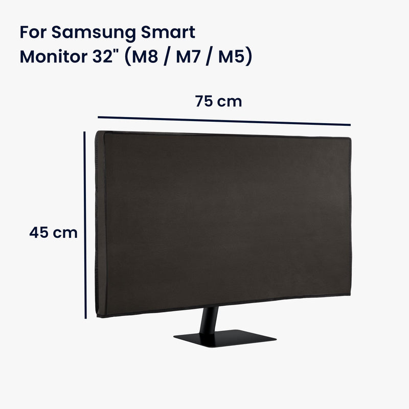  [AUSTRALIA] - kwmobile Monitor Cover Compatible with Samsung Smart Monitor 32" (M8 / M7 / M5) - Dust Cover Computer Screen Protector - Dark Grey Smart Monitor 32" (M8 / M7 / M5)