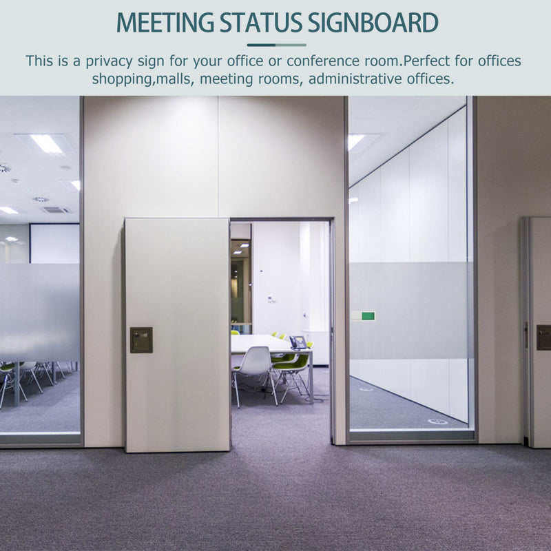  [AUSTRALIA] - Baluue Slider Door Indicator, Privacy Sign, Vacant Occupied Sign Tells Whether Room Vacant or Occupied, Red and Green, No Words, Used for Home Bathroom Office Restroom Conference