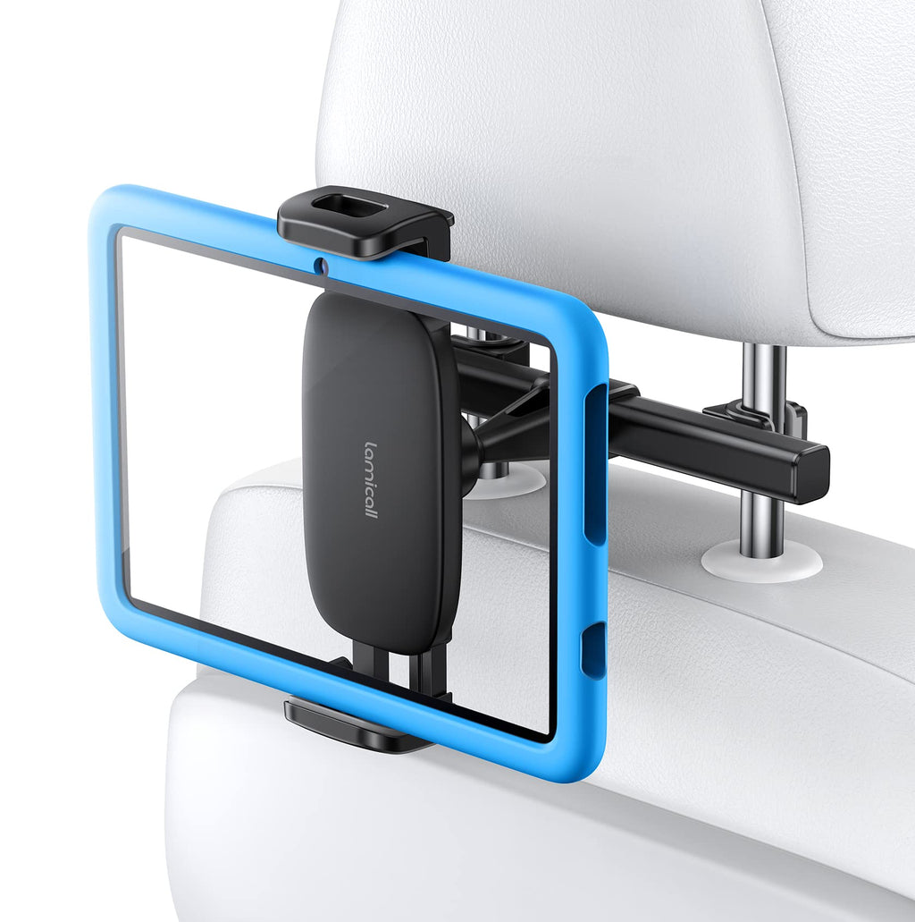  [AUSTRALIA] - Car Tablet Mount, Headrest Tablet Holder - Lamicall Car Back Seat Travel Tablet Stand for Kids, Compatible with iPad Pro Air Mini, Galaxy Tab, Fire HD, 4.7-12.9" Cell Phone, Tablets and Devices, Black