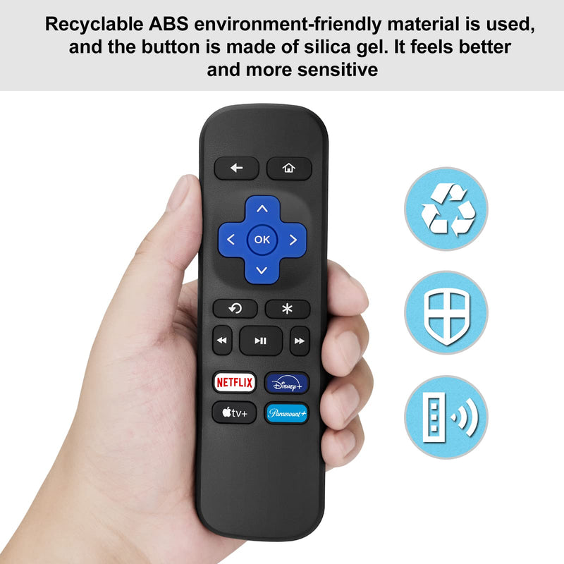  [AUSTRALIA] - (Pack of 2) Replaced Remote Control Only for Roku Box, Compatible for Roku 1/2/3/4 (HD,LT,XS,XD),for Roku Express,for Roku Premiere(NOT for Roku Stick and Roku TV) 4 key2