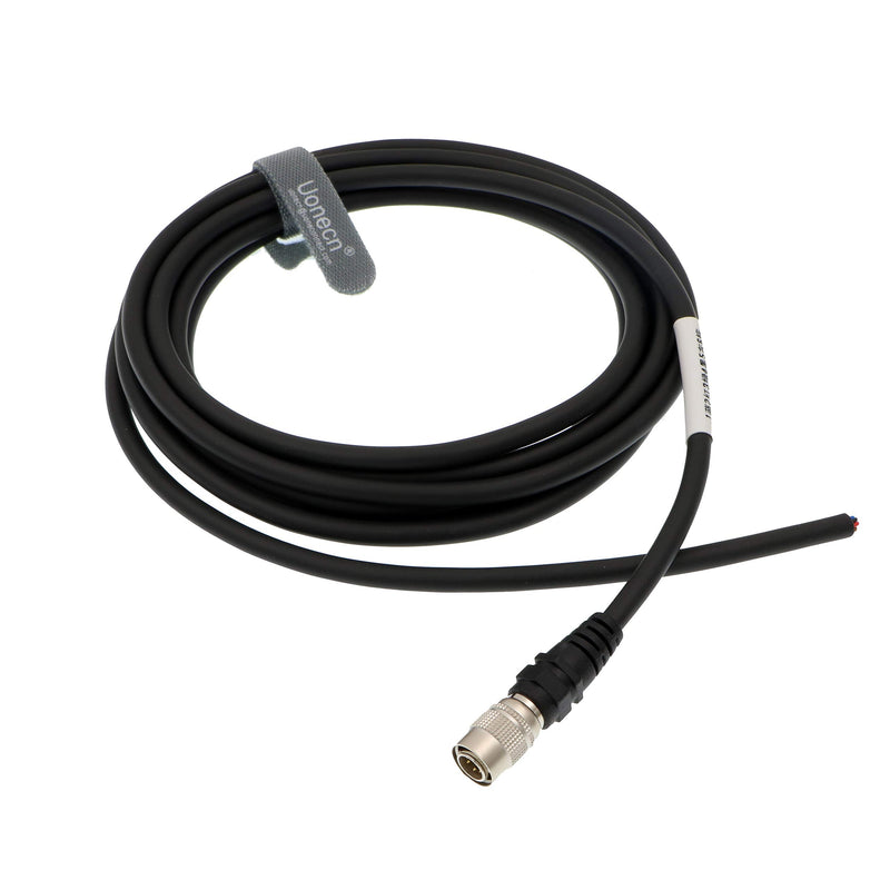  [AUSTRALIA] - Uonecn High Flex Hirose 6 Pin Male Plug Power Cord for Basler GIGE AVT CCD Camera 3 Meters