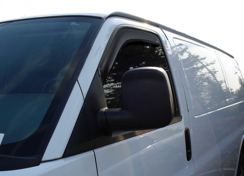  [AUSTRALIA] - Auto Ventshade 192455 in-Channel Ventvisor Side Window Deflector, 2-Piece Set for 1996-2018 Chevrolet Express & GMC Savana Vans 1500-3500, 2003-2009 Kodiak & Topkick C4500-C5500 with Standard Cab