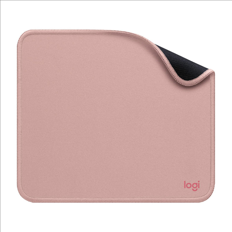  [AUSTRALIA] - Logitech Pebble M350 Wireless Mouse - Pink Rose + Logitech Mouse Pad Studio Series - Darker Rose Mouse + Mouse Pad