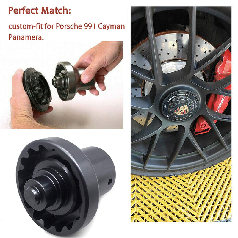 Centre Lock Wheel Nut Socket Tool for Porsche 991 Cayman Panamera 3/4 Drive - LeoForward Australia