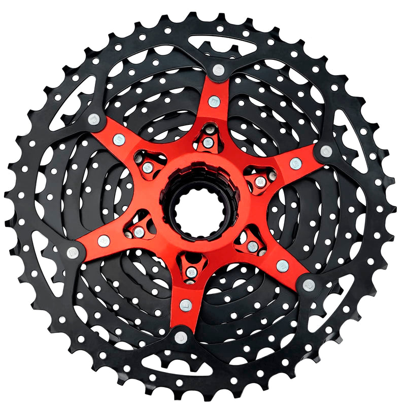  [AUSTRALIA] - Nuo desire 11 Speed Cassette,11-40T,11-42T,11-46T,11-50T,Cassettes 11 Speed,Compatible Shimano and Sram Standard HG Hub for Mountain Bike Road Bicycle 11 Speed-11-42T-Black