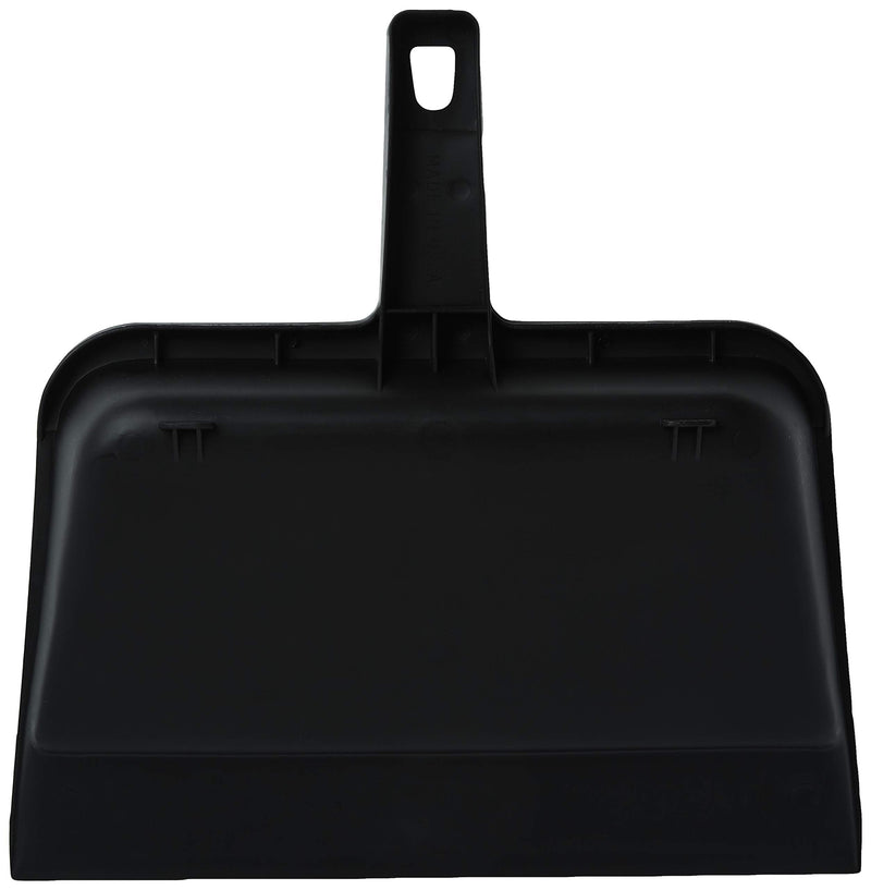 Genuine Joe GJO02406 Heavy-Duty Plastic Dust Pan, 12-inch,Black - LeoForward Australia