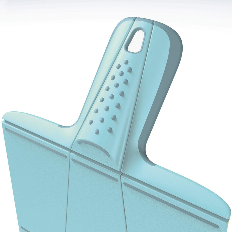  [AUSTRALIA] - Joseph Joseph Chop2Pot Foldable Plastic Cutting Board 15 x 8.75 Non-Slip Feet 4-inch Handle Dishwasher Safe, Small, Dove Gray