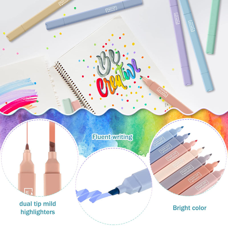  [AUSTRALIA] - 12 Pieces Bible Aesthetic Cute Highlighters with Chisel Tip Assorted Colors Pastel Highlighters Bible Highlighter Markers No Bleed Gel Highlighters Note Taking for School Office Journal Supplies