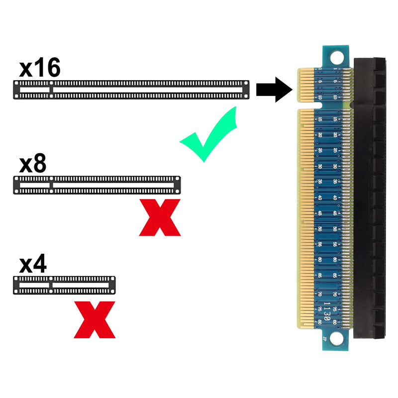  [AUSTRALIA] - GINTOOYUN PCI-E X16 Adapter Card PCI-E X16 Interface Protection Card PCI-E X16 164-Pin Graphics Card Test Protection Card (X16)