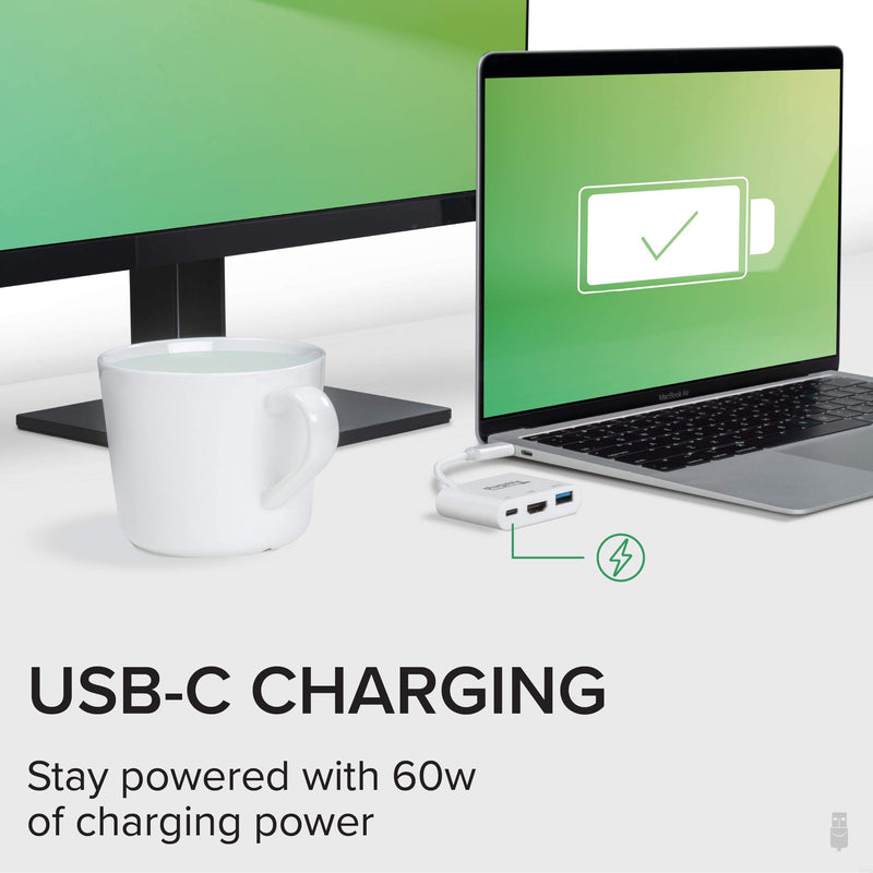 Plugable USB C Mini Dock with HDMI, USB 3.0 and Pass-Through Charging Compatible with 2018 iPad Pro, 2018 MacBook Air, Dell XPS 13, Thunderbolt 3 and More (Supports Resolutions up to 4K@30Hz). - LeoForward Australia