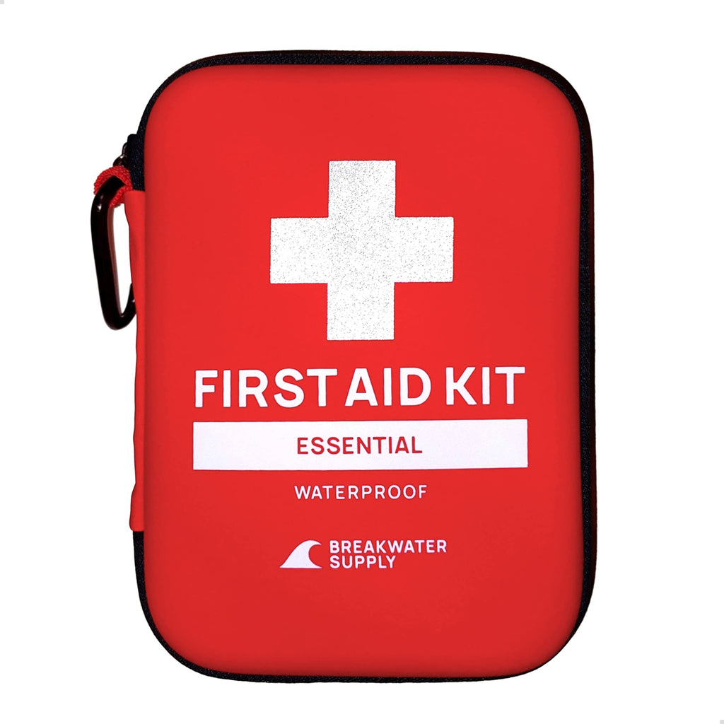  [AUSTRALIA] - Breakwater Supply™ First Aid Kit for Car, Home, Office, Travel, Dorm, 101 Piece HSA FSA Household Essentials Medical Kit & Emergency Supplies + Waterproof Non-Slip Case