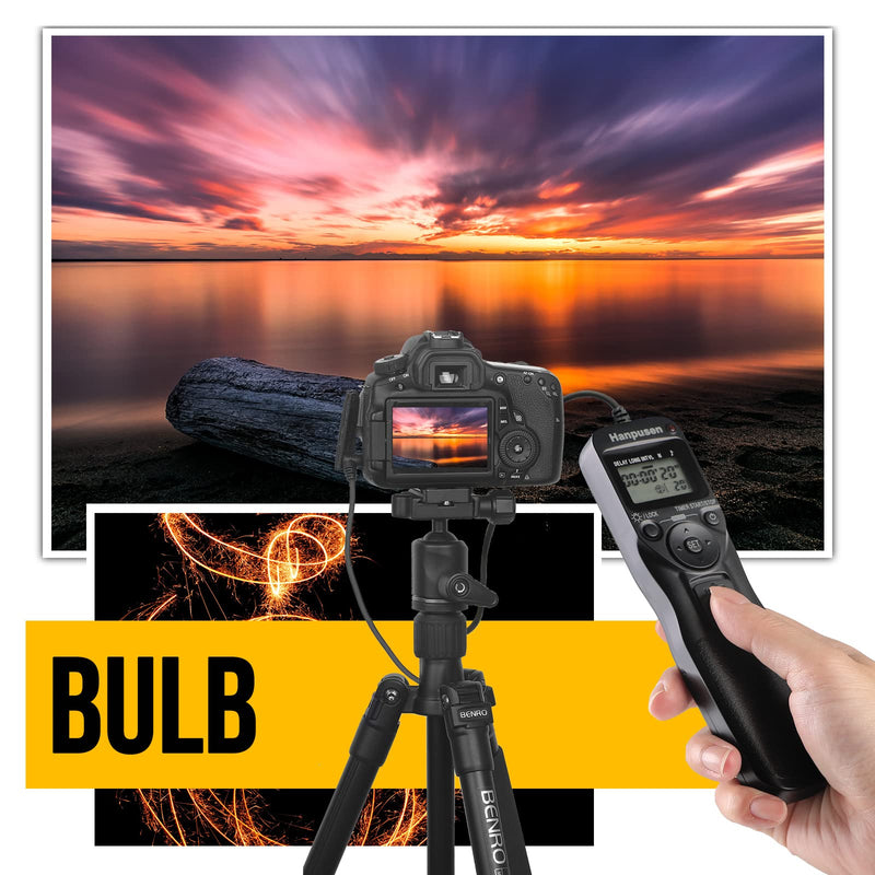  [AUSTRALIA] - Camera Remote Control with Intervalometer Timer Compatible with Canon EOSR EOSRP EOSR6 90D 250D 200D 850D SX50HS; for Olympus E-M1X E-M1-II E-M1-III E-M5-III; for Fuji GFX100 GFX50R XT3 XT4 XT30 C6 compatible with Canon / Fuji / Olympus