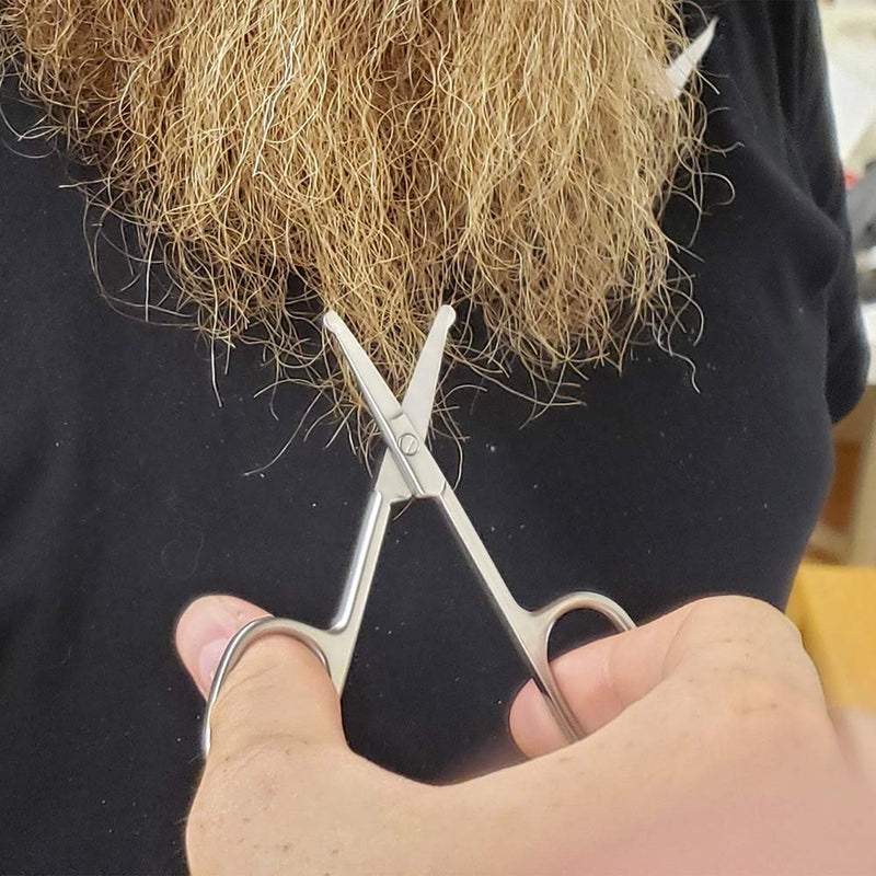  [AUSTRALIA] - SpitJack Small, Sharp, Precision, Mini Scissors for Kitchen, Twine, String, Herbs, Sewing, Moustache, Beard, and Nose Hair. Safe for Children, Adult and Pet Grooming. 4 Inch, SS. 2 Pack.