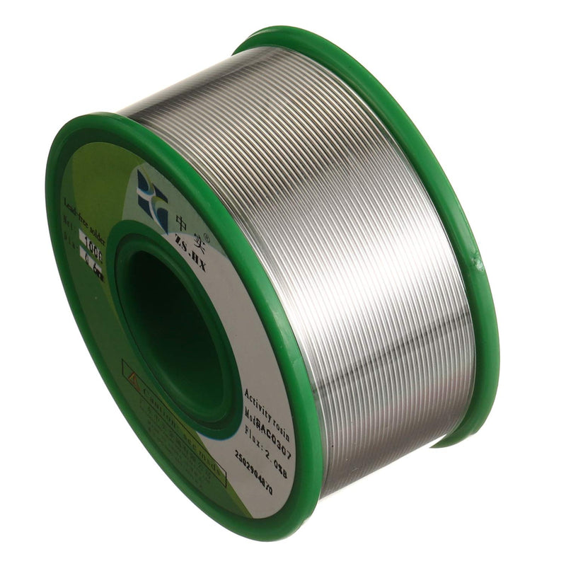  [AUSTRALIA] - ZSHX Lead Free Solder Wire Sn99 Ag0.3 Cu0.7 Rosin core solder wire for electrical soldering (0.6mm 50g) 0.6mm 50g