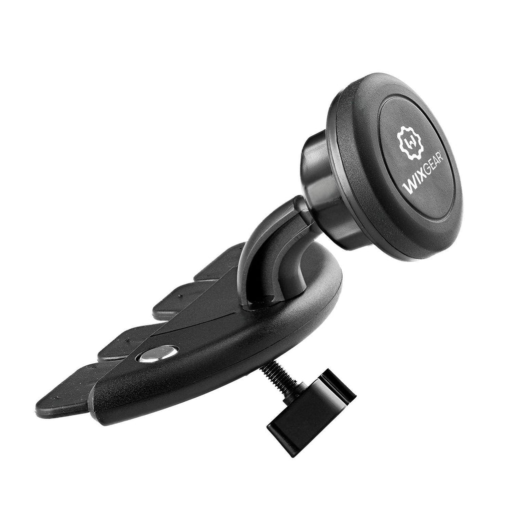  [AUSTRALIA] - WixGear CD Slot Magnetic Car Mount Holder for Car, for Cell Phones and Mini Tablets with Fast Swift-Snap Technology, (Will not fit All CD Slots)