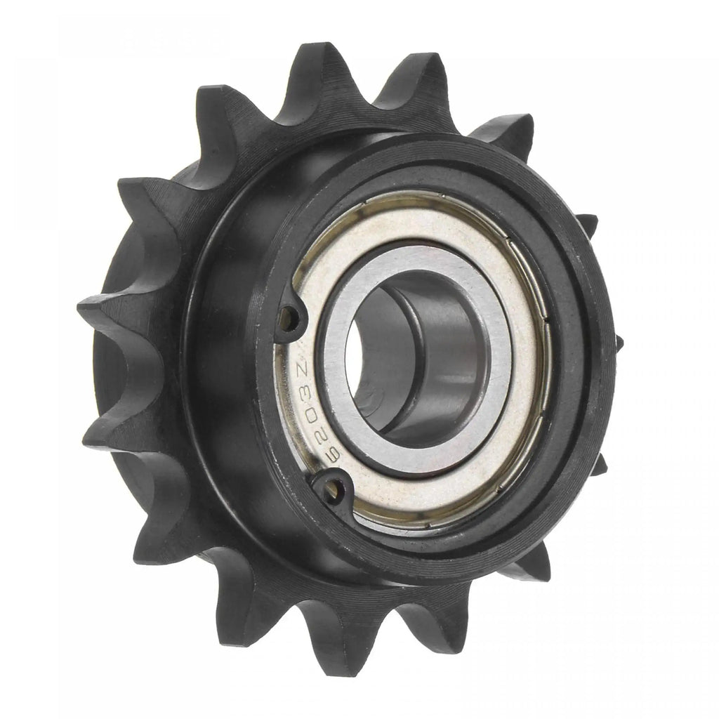  [AUSTRALIA] - uxcell #40 Chain Idler Sprocket, 17mm Bore 1/2" Pitch 15 Tooth Tensioner, Black Oxide Finished C45 Carbon Steel with Insert Double Bearing for ISO 08A Chains