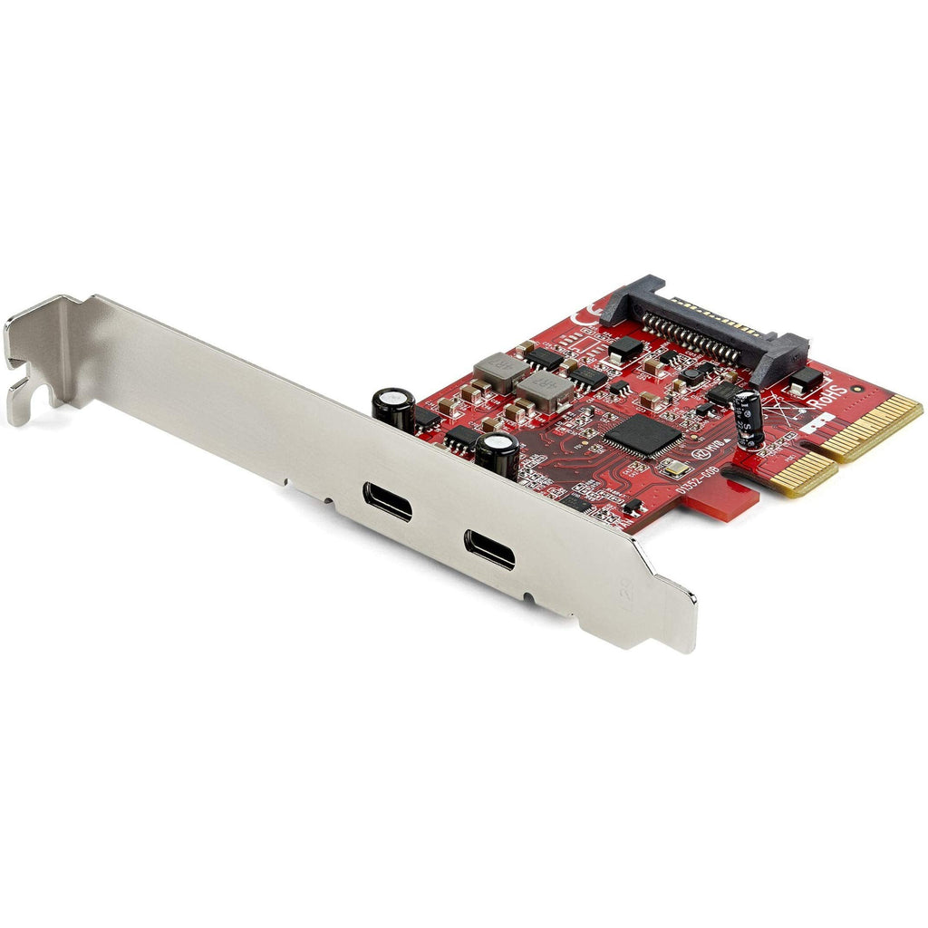  [AUSTRALIA] - StarTech.com PCIe USB 3.1 Card - 2x USB C 3.1 Gen 2 10Gbps - PCIe Gen 3 x4 - ASM3142 Chipset - USB Type C PCI Express Card (PEXUSB312C3)