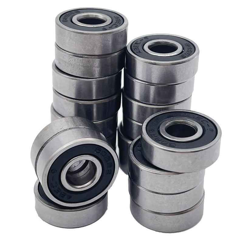  [AUSTRALIA] - 608-RS Ball Bearing - Double Rubber Sealed Shielded Miniature Deep Groove 608rs Bearings for Skateboards, Inline Skates, Scooters, Roller Blade Skates & Long Boards（Pack of 20)