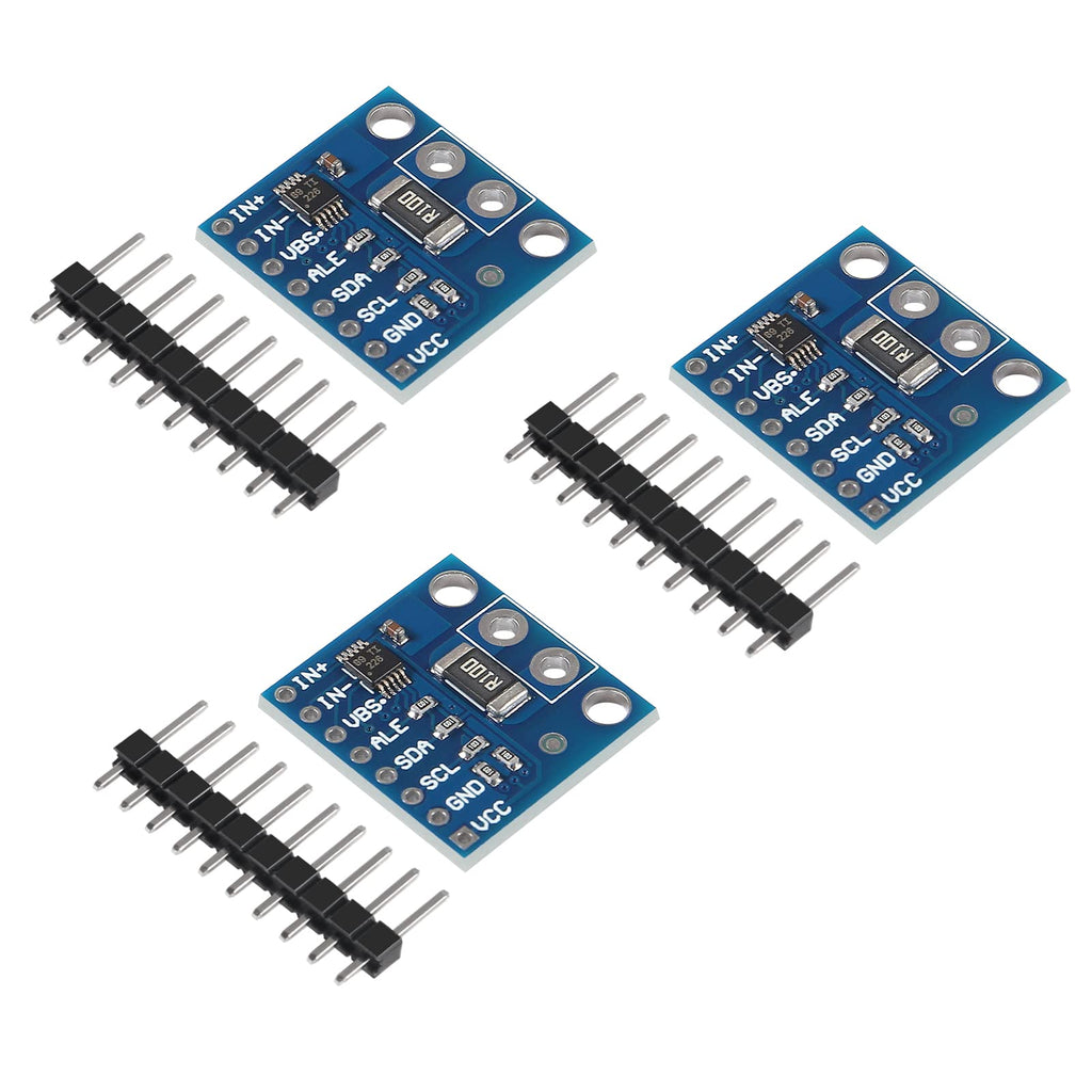  [AUSTRALIA] - DWEII 3Pcs INA226 Voltage Current Module, 0-36V 20A Current Sensor Module IIC Power Monitoring Sensor Module Power Supply Meter Module Durable