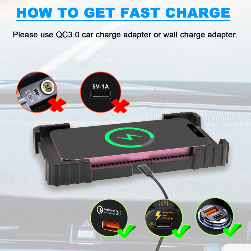 [AUSTRALIA] - JCWINY Wireless Charger Pad for Car 15W Fast Wireless Phone Charger Car Wireless Charging Pad Qi Wireless car Charger Pad for iPhone 14 13 12 11 Pro Max/XR/XS/X, Galaxy Note 20/S21/S20 Android Phones