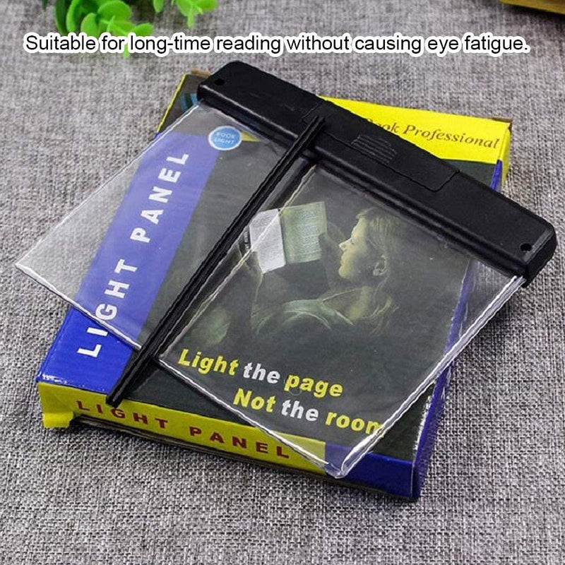  [AUSTRALIA] - Book Light for Reading in Bed at Night Portable LED Flat Plate Lamp Eye Protection Bedroom
