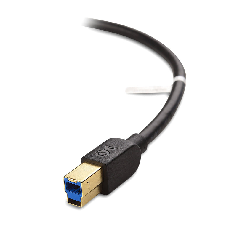  [AUSTRALIA] - Cable Matters USB 3.0 Cable (USB 3 Cable, USB 3.0 A to B Cable) in Black 6 ft 6 Feet