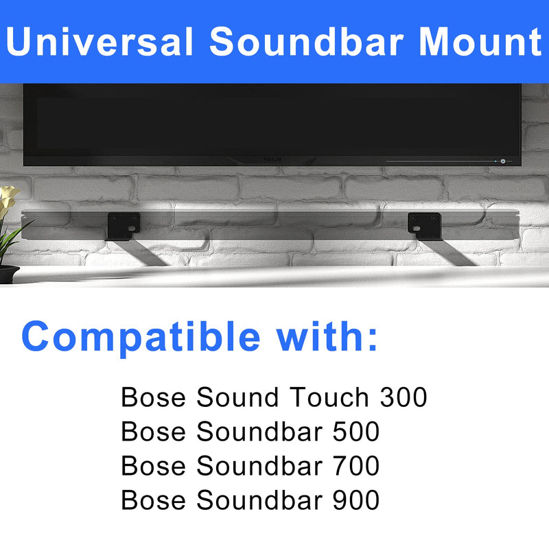  [AUSTRALIA] - Bedycoon Black Mounting Wall Bracket Compatible with Bose WB-300 Sound Touch 300 Soundbar Soundbar 500 Soundbar 700 Soundbar 900 Speaker