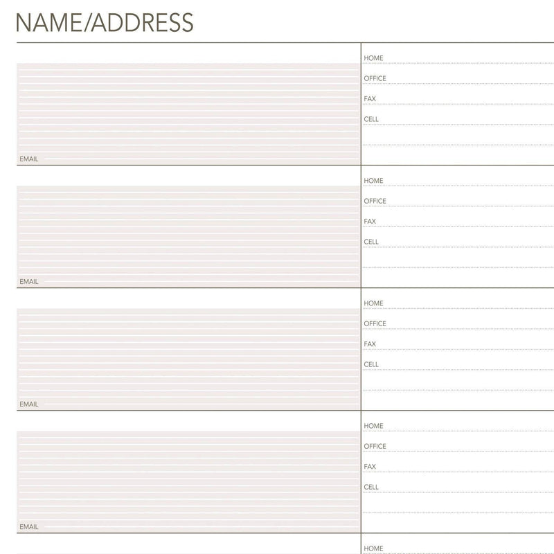  [AUSTRALIA] - Day Runner Telephone and Address Pages, Refill, Loose-Leaf, Undated, for Planner, 8-1/2" x 11", Size 5, 30 Sheets/Pack (018-230)