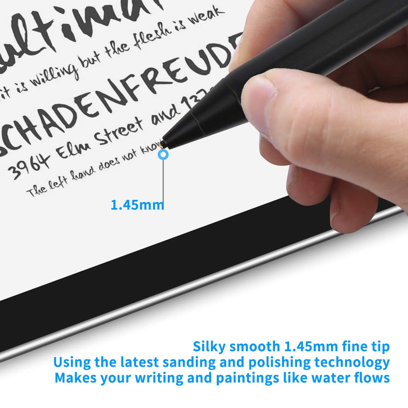 Stylus for iPhone 11 Pro iPad Pen, 1.5mm Fine Point Pencil Universal Compatible for iPhone/iPad Pro/Android/Samsung/Surface and More Touch Screens, Good for iPad Drawing and Writing Stylus, Black - LeoForward Australia