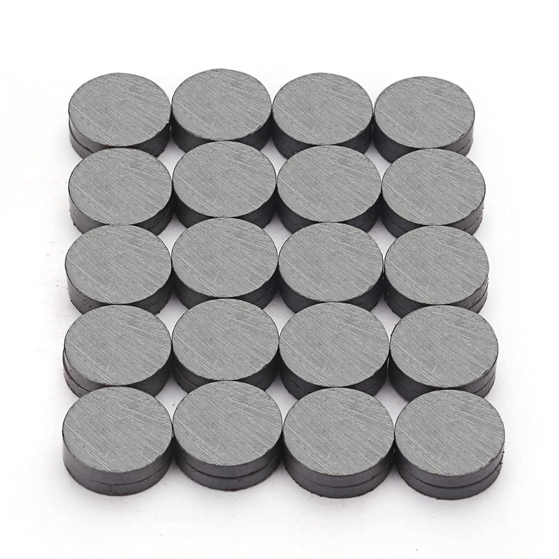  [AUSTRALIA] - Ceramic Industrial Magnets - 0.709 Inch (18mm) Round Disc Ceramic Magnets - Flat Circle Magnets for Crafts, Science & DIY - Ferrite Small Magnets Perfect for Refrigerator, Whiteboard, Fridge - 80 PCs